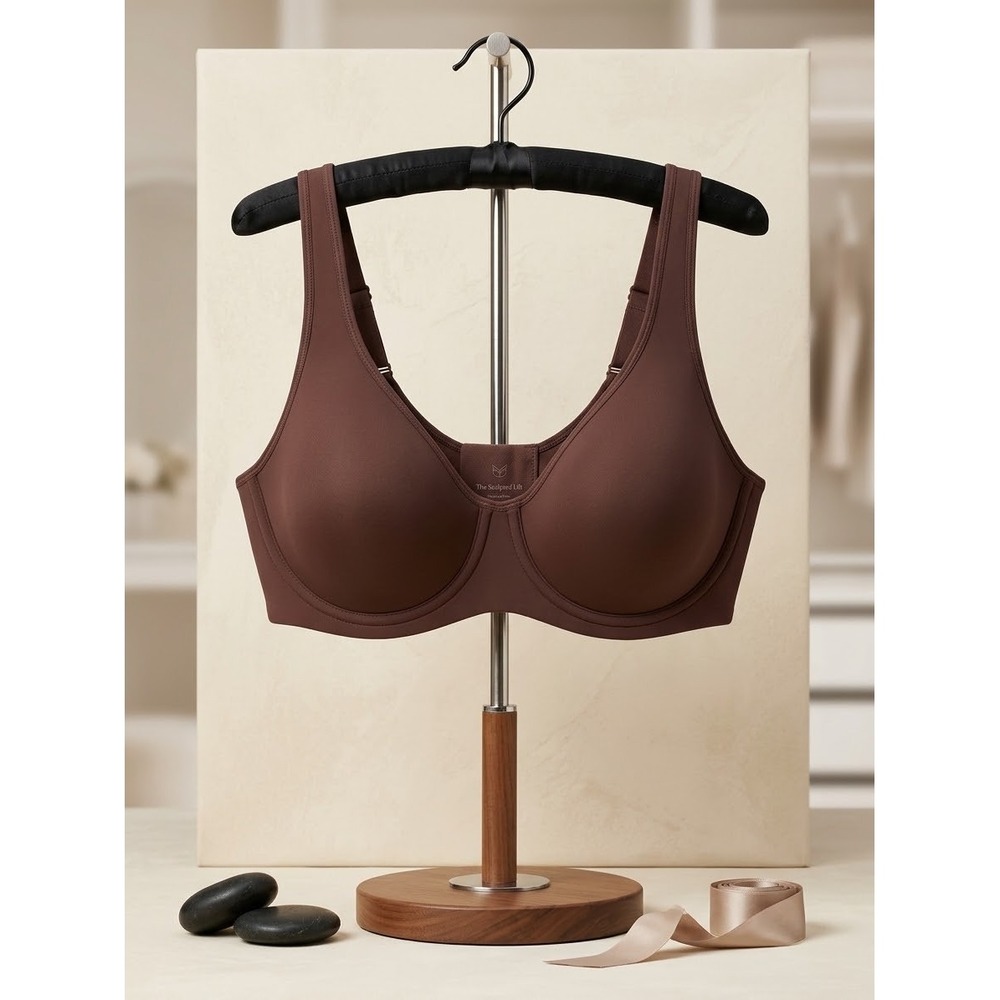 Delimira Hazelnut Full Coverage Underwired Bra W707 Brown 34DD NWT